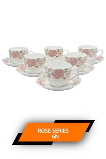 Bp Cup Saucer Rose Series 6+6n